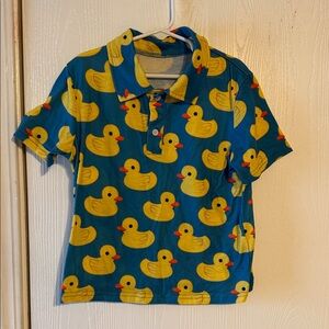 Blue Duck Print Kids Shirt